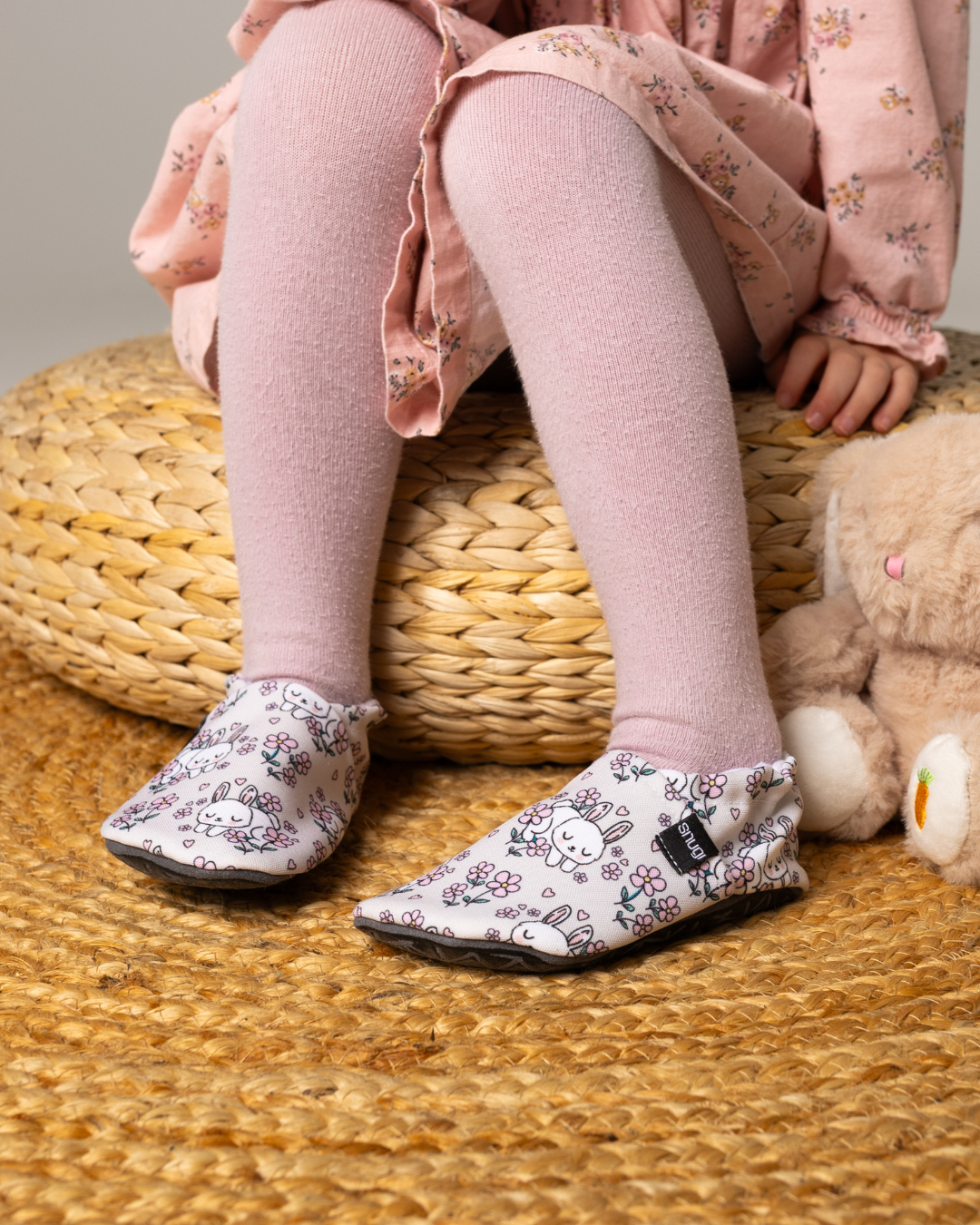 Barefoot copati Zajček in rožice