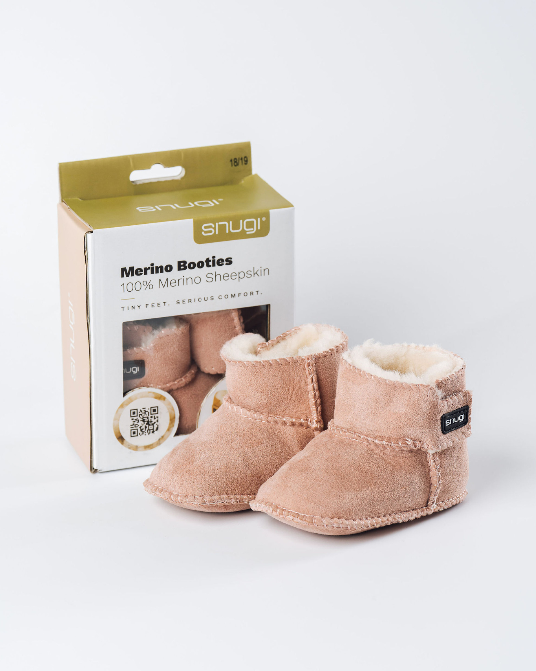 Merino škorenjčki pink