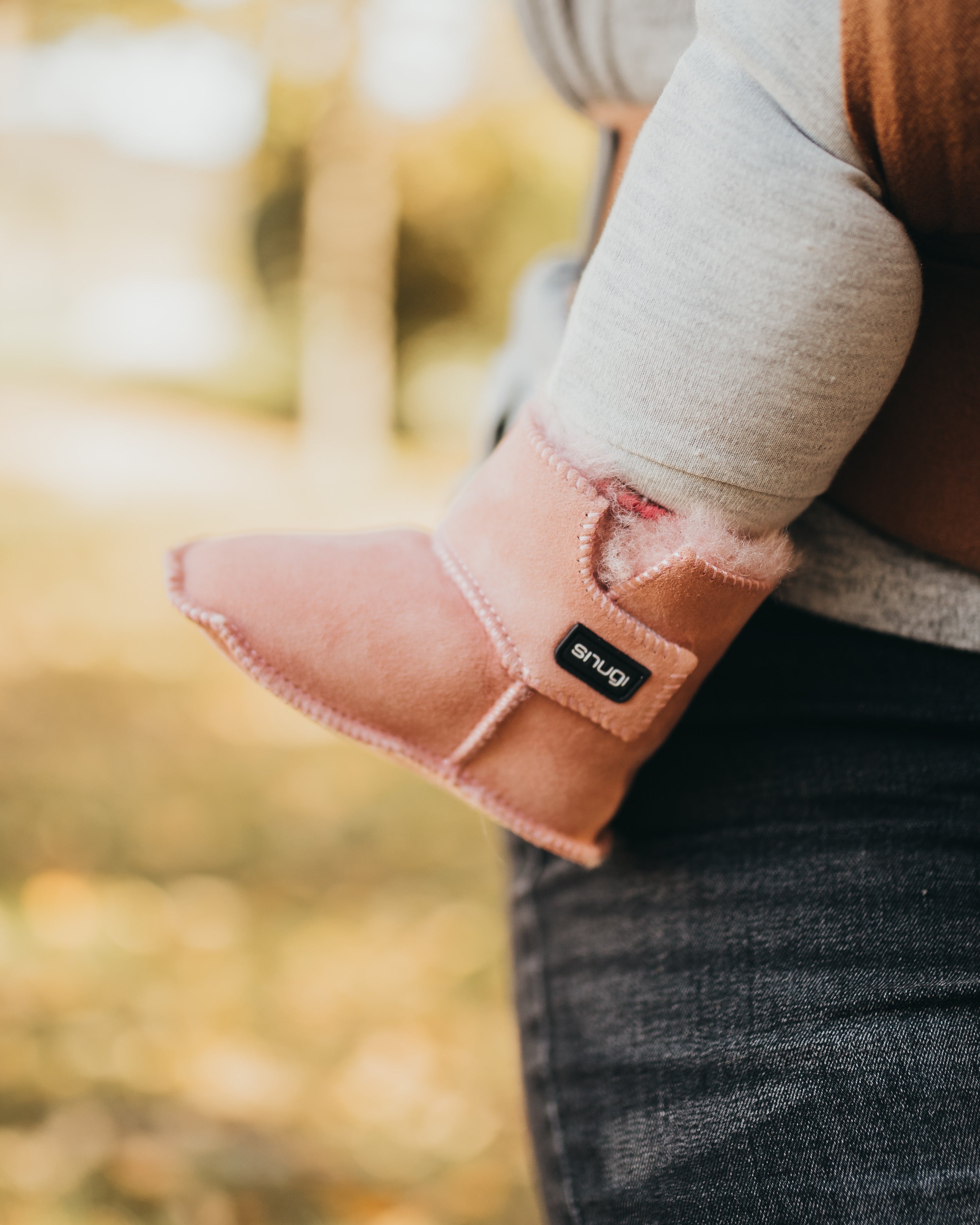 Merino škorenjčki pink