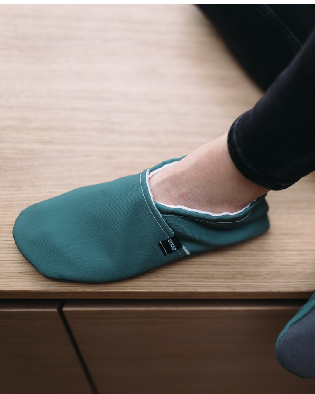 Barefoot ženski copati OLIVNO ZELENA