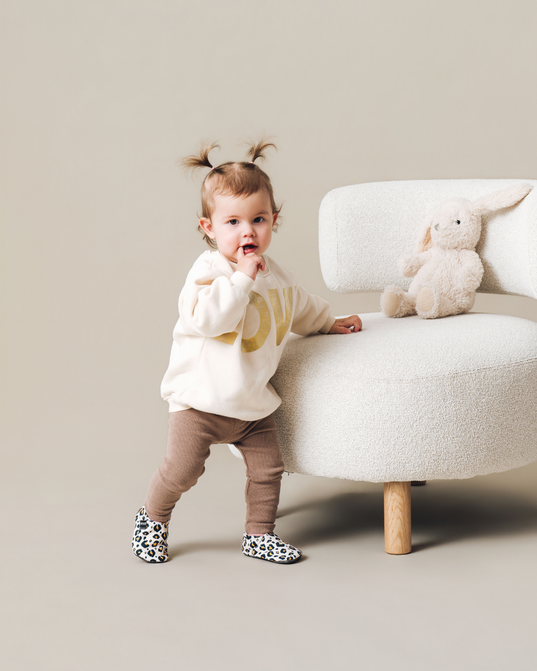 Barefoot copati Beige leopard